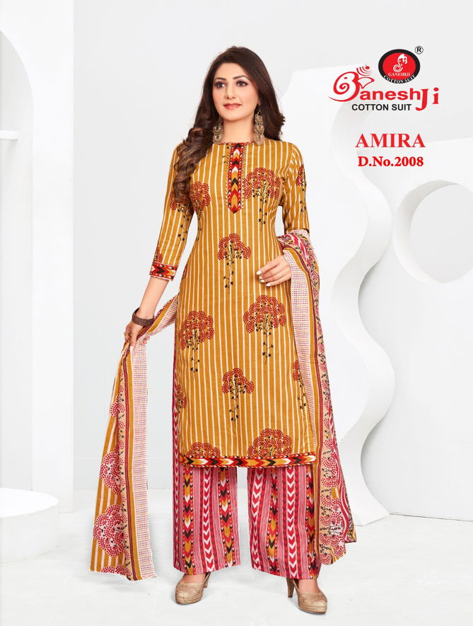 Ganeshji Amira 2 Cotton Printed Regular Wear Dress Material Collection