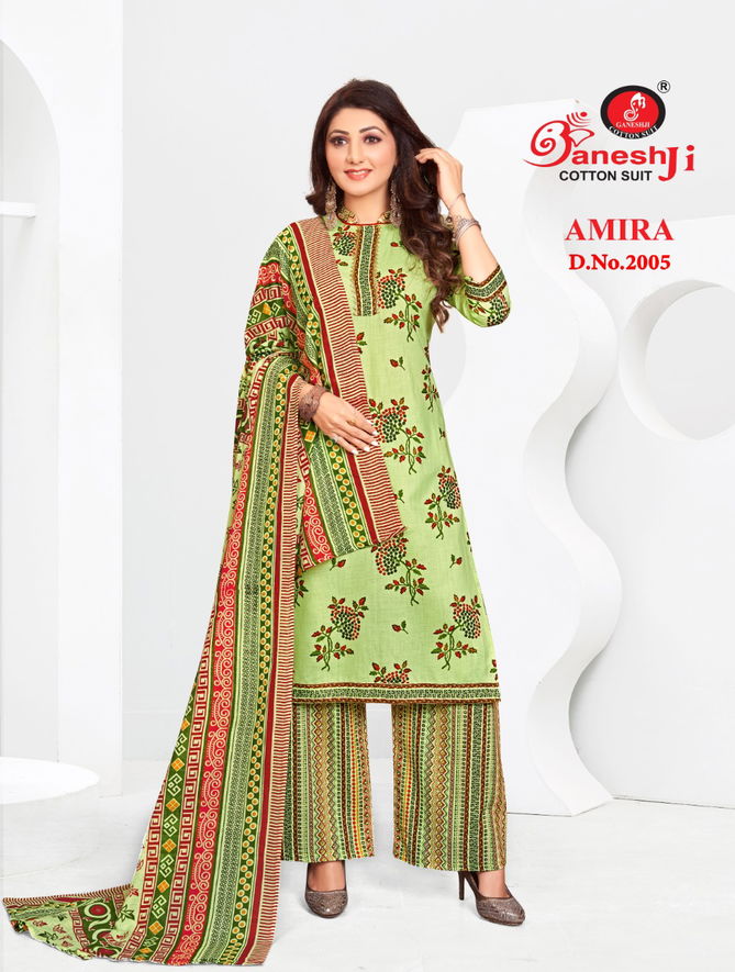 Ganeshji Amira 2 Cotton Printed Regular Wear Dress Material Collection