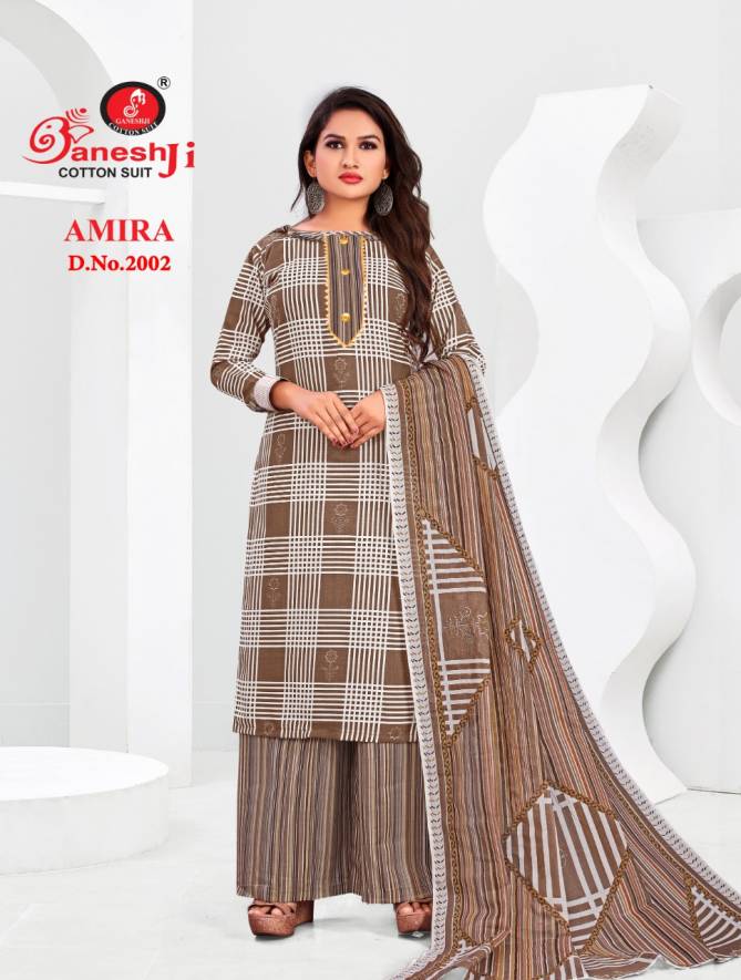 Ganeshji Amira 2 Cotton Printed Regular Wear Dress Material Collection