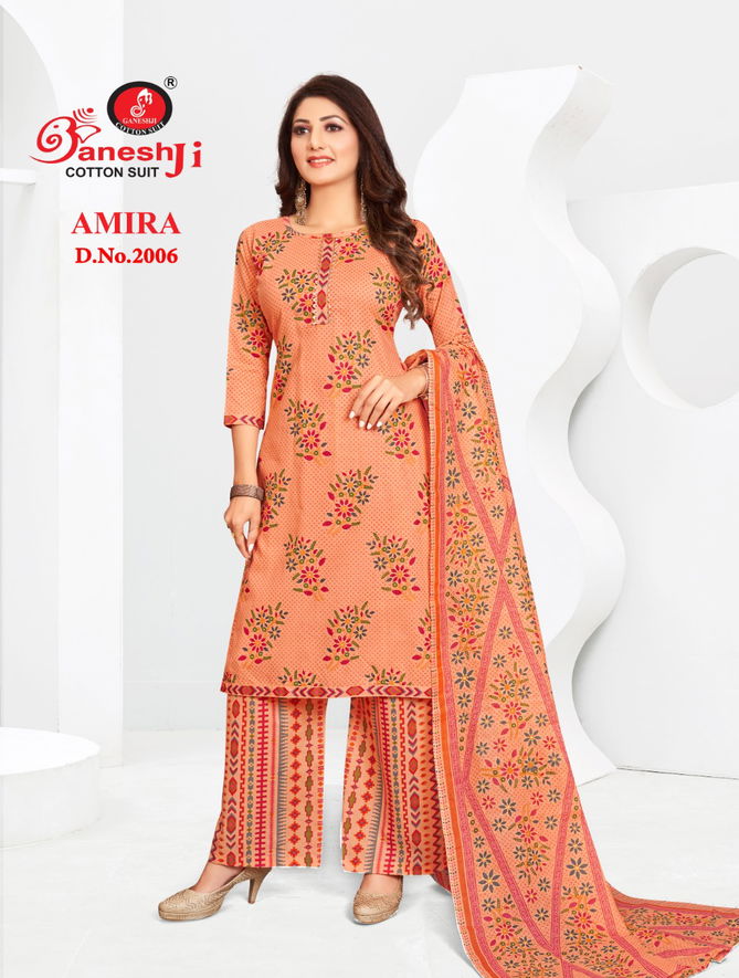 Ganeshji Amira 2 Cotton Printed Regular Wear Dress Material Collection