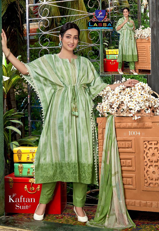 Ap Lassa Kaftan Suit 1 Fancy Wear Kaftan Style Printed Cotton Designer Dress Material Collection