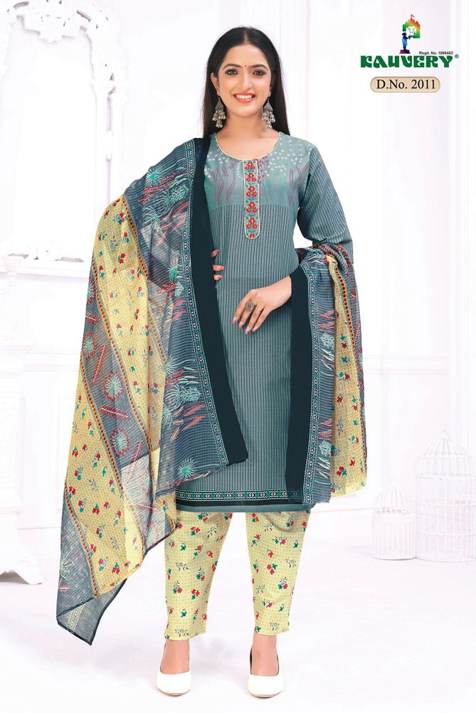 Kauvery Sara 2 Fancy Cotton Printed Daily Wear Ready Made Dress Collection