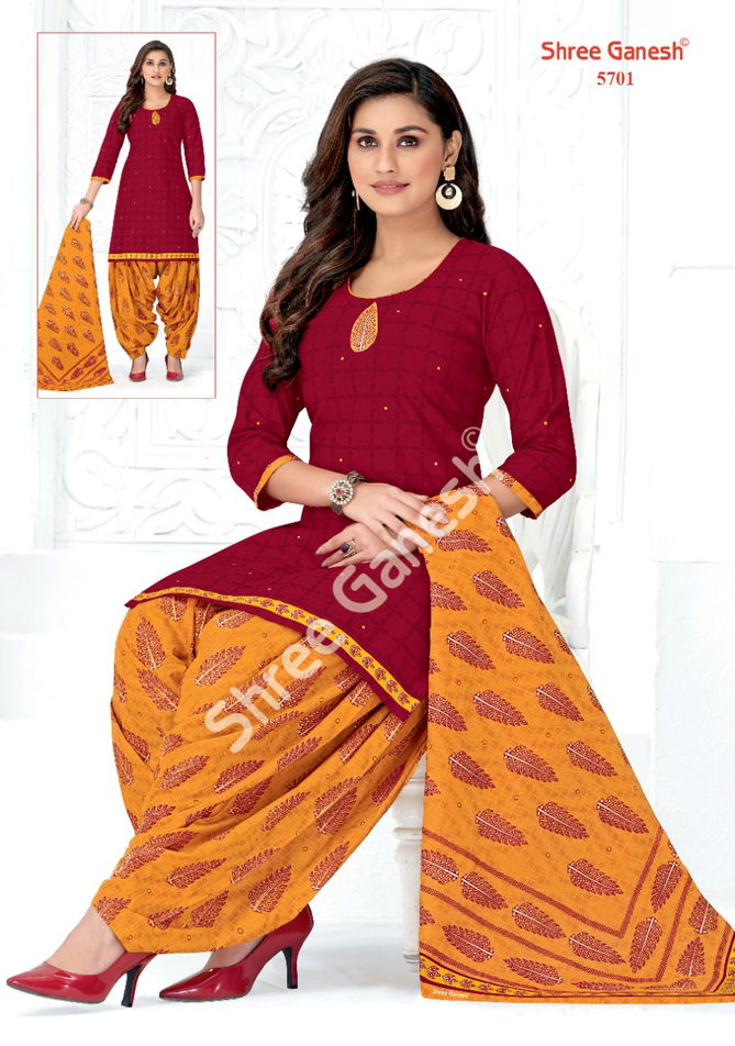 Shree Ganesh Panchi 7 Casual Daily Wear Ready Made Dress Material Collection