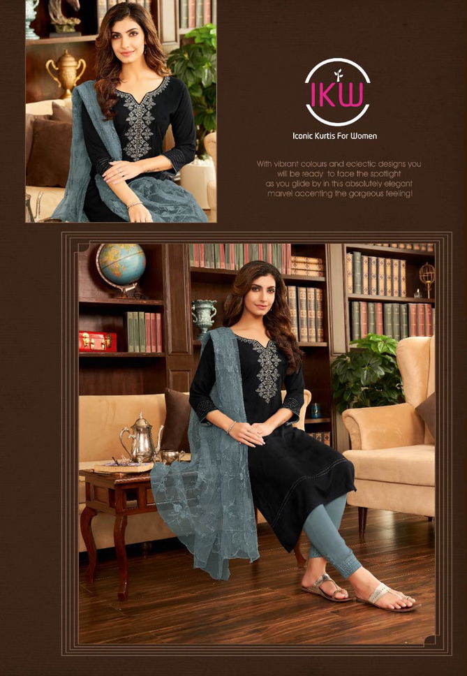 Victoria Vol 1 By Ikw Ethnic Wear Wholesale Kurti With Bottom Dupatta Collection 