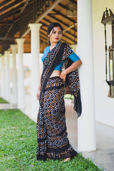 Sc Linen Regular Wear Bandhej Print Latest Saree Collection 