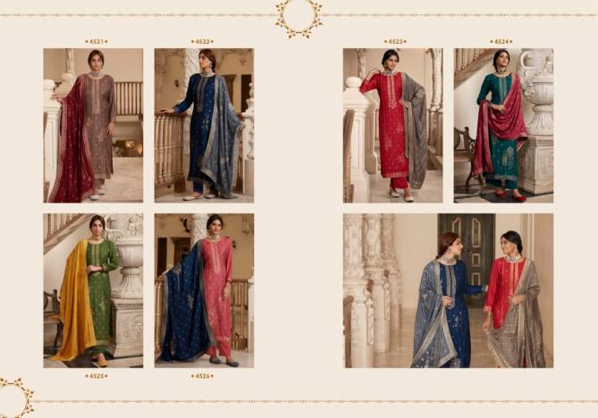 Zisa Charmy Saffron 2 Heavy Fancy Festive Wear Pashmina Winter Dress Collection
