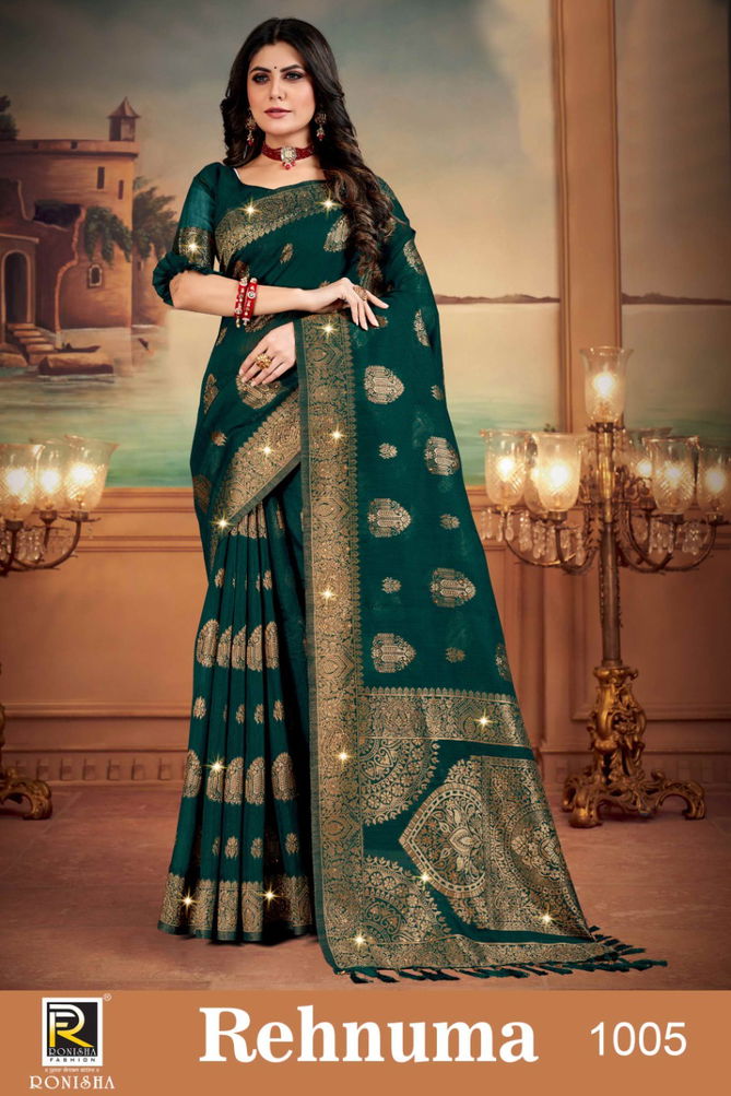 Ronisha Rehnuma Exclusive Wear Cotton Silk Wholesale Saree Collection 