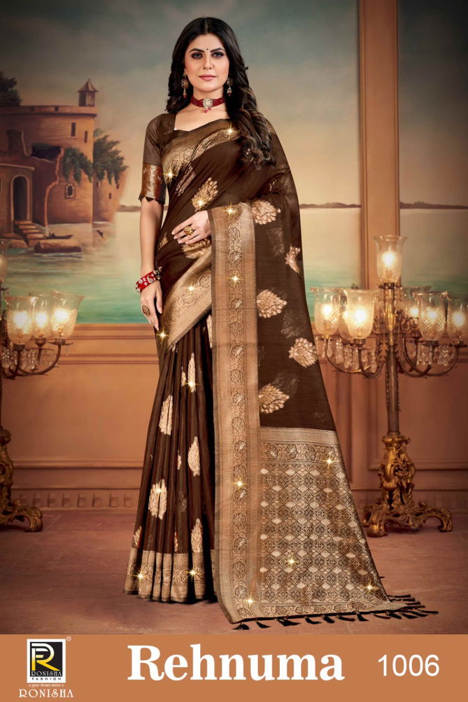 Ronisha Rehnuma Exclusive Wear Cotton Silk Wholesale Saree Collection 