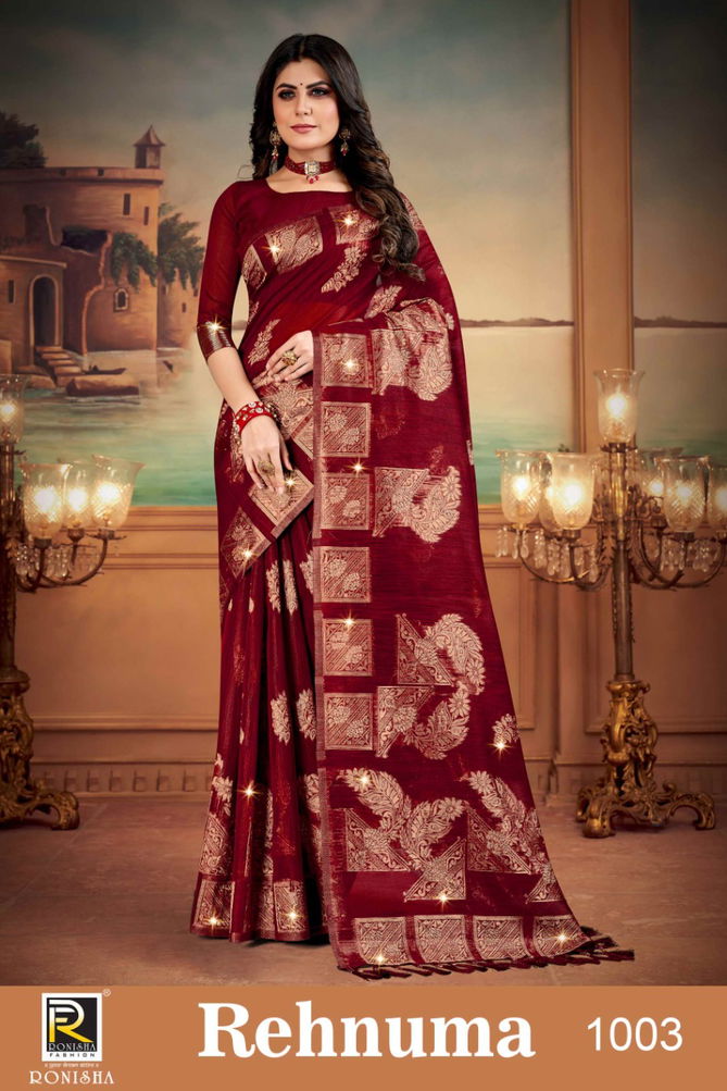 Ronisha Rehnuma Exclusive Wear Cotton Silk Wholesale Saree Collection 