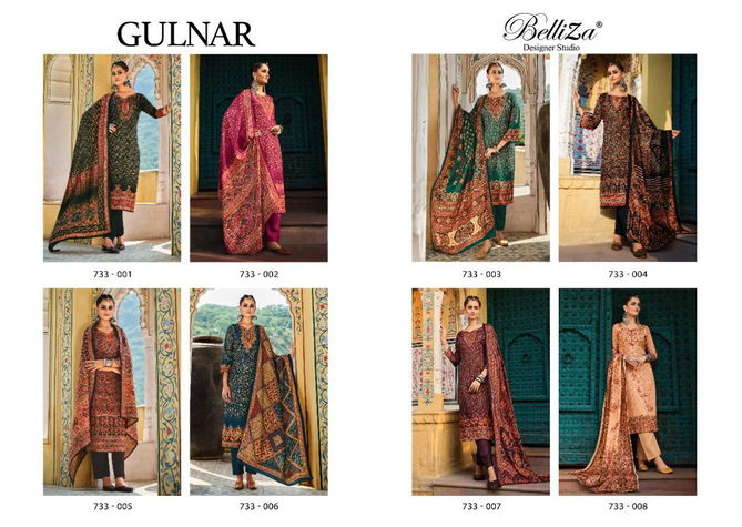 Belliza Gulnar Premium Pashmina New Fancy Exclusive Wear Printed Dress Material Collection