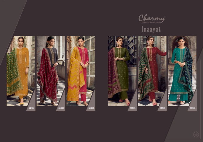 Zisa Charmy Inaayat Exclusive Wear Pashmina Wholesale Dress Material Collection