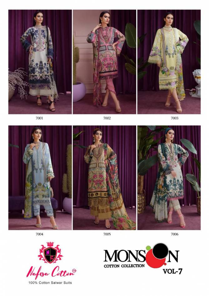 Nafisa Monsoon 7 Casual Wear Wholesale Cotton Dress Collection 