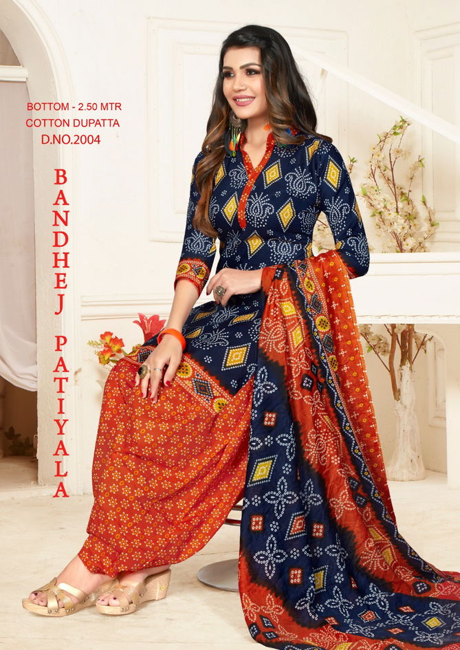 BANDHEJ PATIYALA VOL-2 Latest Designer Regular Wear Pure Cotton printed Readymade Salwar Suit Collection