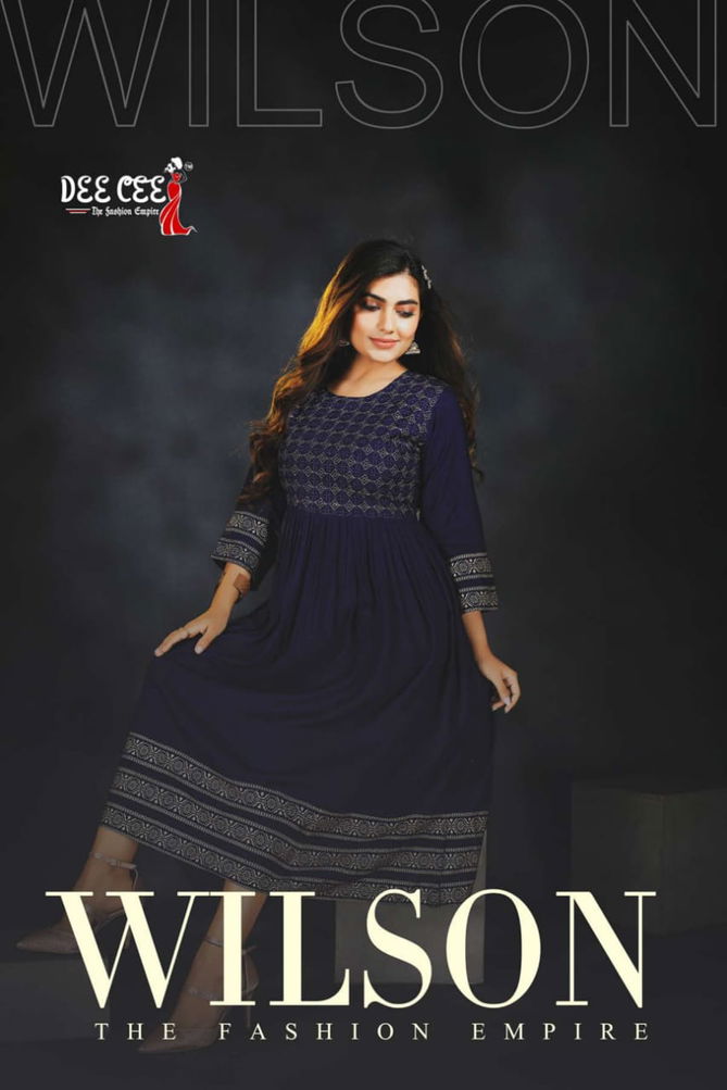 Dee Cee Wilson Heavy Rayon Printed Wholesale Kurti Collection