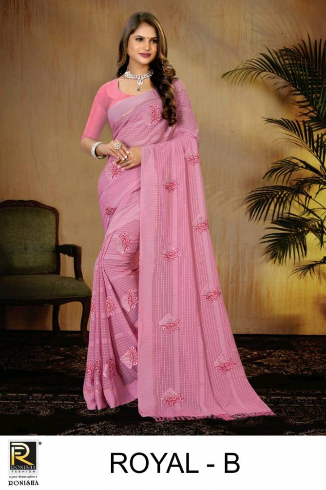 Ronisha Royal Fancy Wear Wholesale Saree Collection