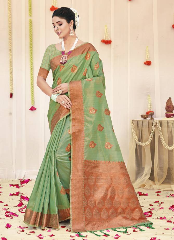Sangam Padmini 3 Exclusive Organza Weaving Wholesale Saree Collection