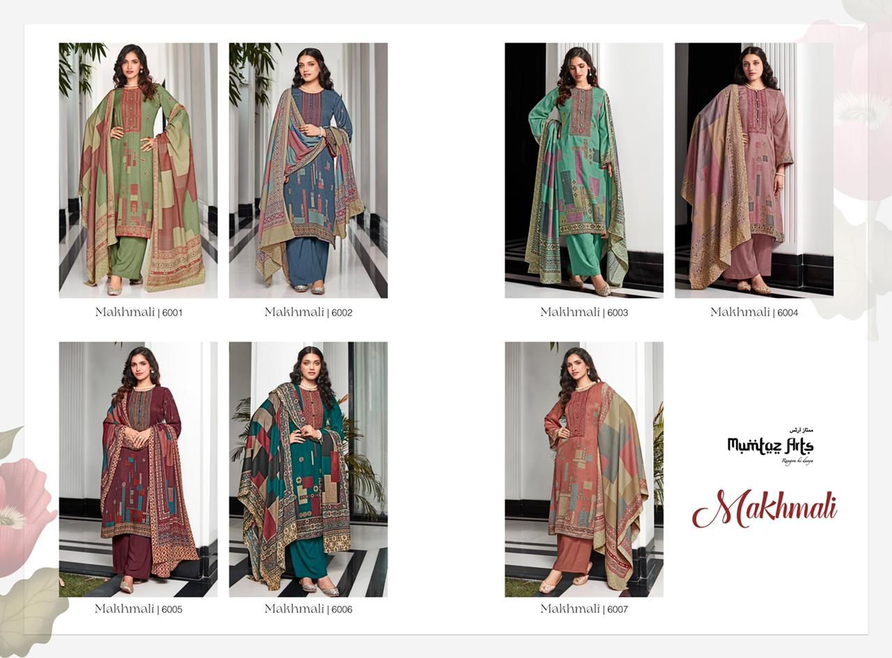 Mumtaz Makhmali Twill Casual Wear Pashmina Wholesale Dress Material