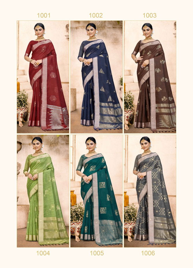 Ronisha Neeru Wholesale Saree Linen Cotton Silk Collection