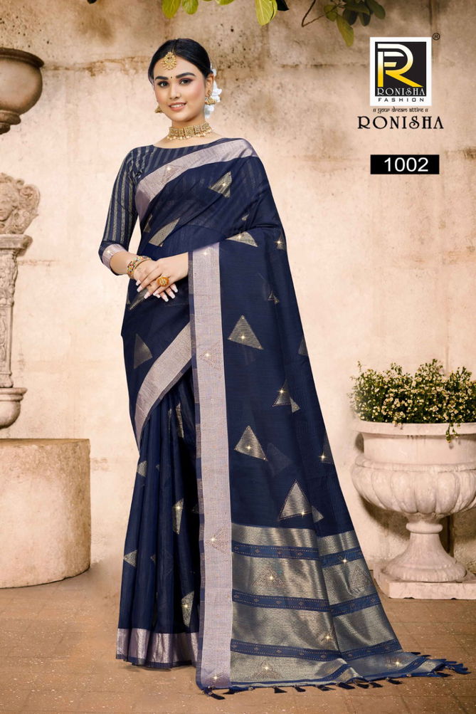 Ronisha Neeru Wholesale Saree Linen Cotton Silk Collection