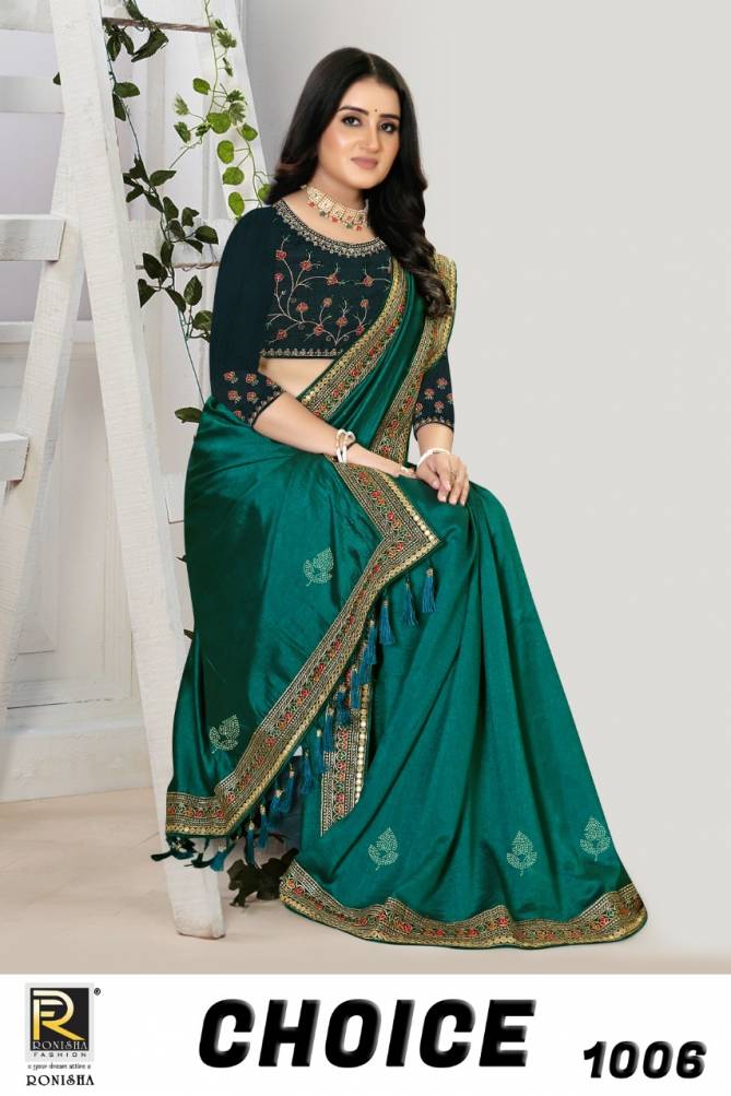 Ronisha Choice Ethnic Wear Silk Wholesale Saree Collection