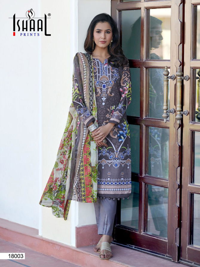 Ishaal Gulmohar 18 Latest Fancy Designer Pure Lawn Karachi Dress Material Collection
