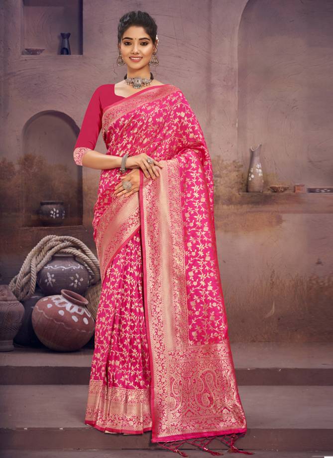 Sangam Surili Silk Festive Wear Banarasi Wholesale Saree Collection