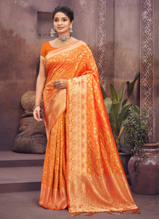 Sangam Surili Silk Festive Wear Banarasi Wholesale Saree Collection