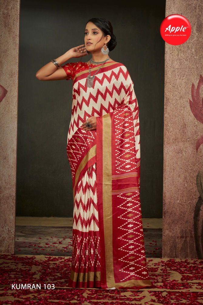 Apple Kumran 1 Exclusive Wear Wholesale Saree Collection