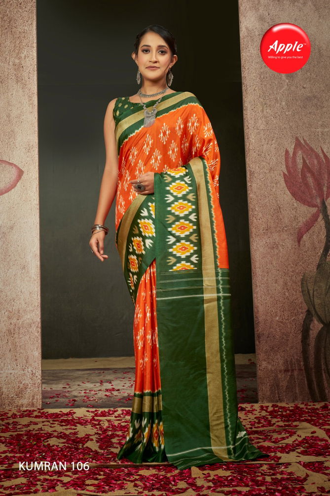 Apple Kumran 1 Exclusive Wear Wholesale Saree Collection