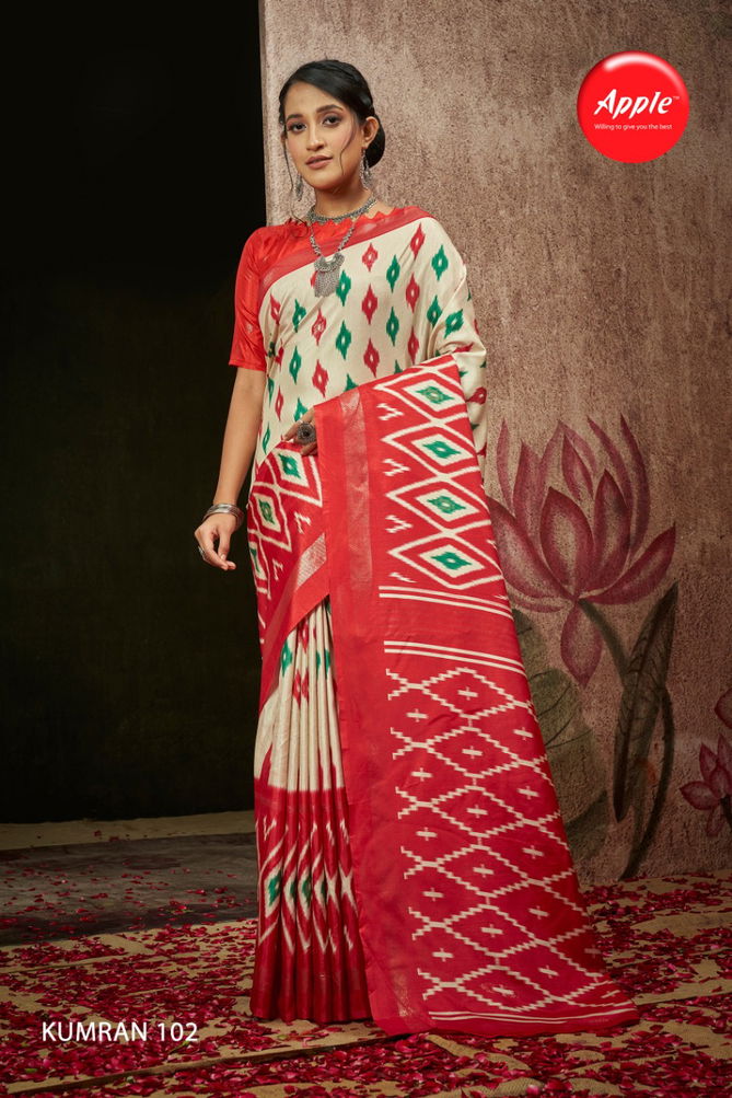 Apple Kumran 1 Exclusive Wear Wholesale Saree Collection