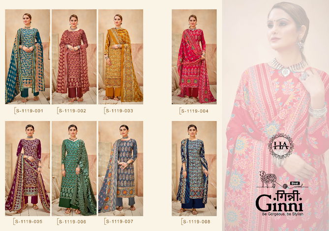 Harshit Ginni Ethnic Wear Pashmina Wholesale Dress Collection