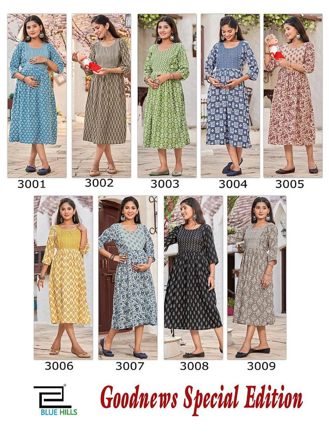 Blue Hills Good news Special Edition Feeding Wholesale Kurti Collection