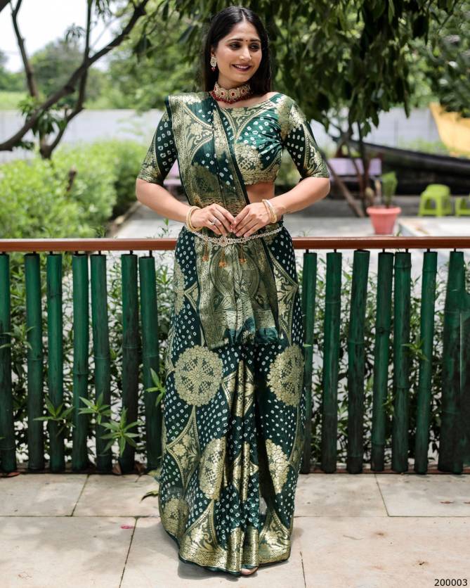 Bandhej 2 Wedding Wear Zari Weaving Wholesale Saree Collection