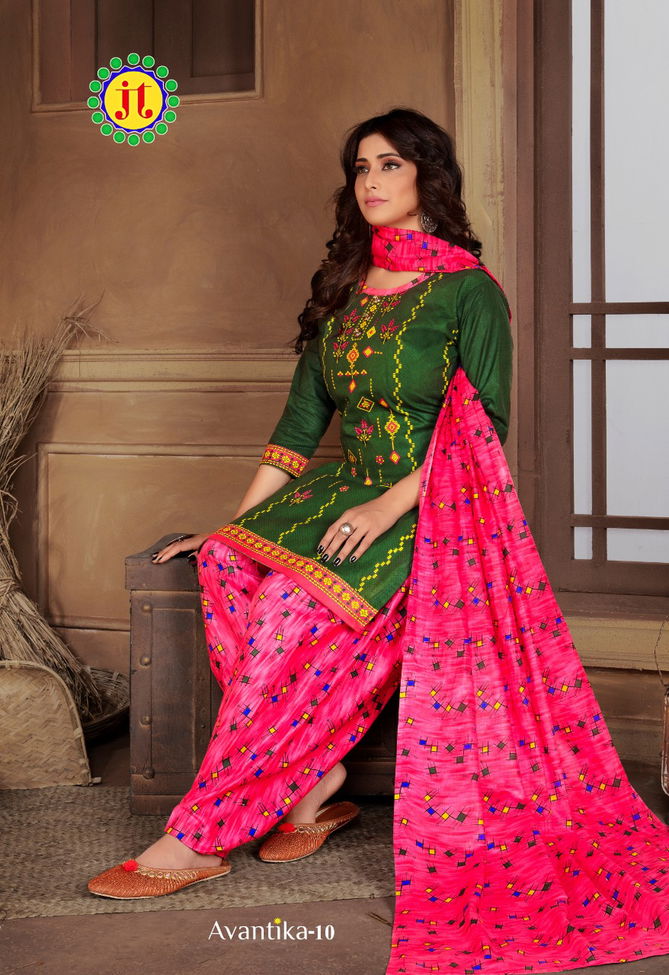 Jt Avantika 10 Latest fancy Regular Wear Printed Readymade Salwar Suit Collection
