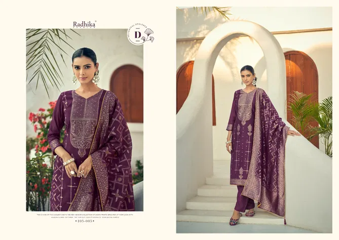 Banarasi Adha Vol 2 By Radhika Azara Cotton Dress Material Wholesale Online