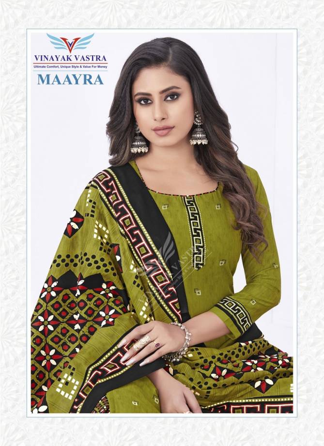 Vinayak Vastra Maayra Vol 2 Printed Dress Material Catalog
