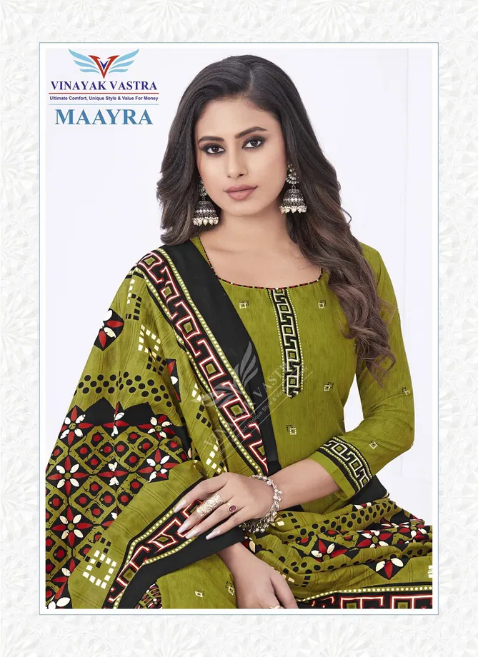 Vinayak Vastra Maayra Vol 2 Printed Dress Material Catalog
