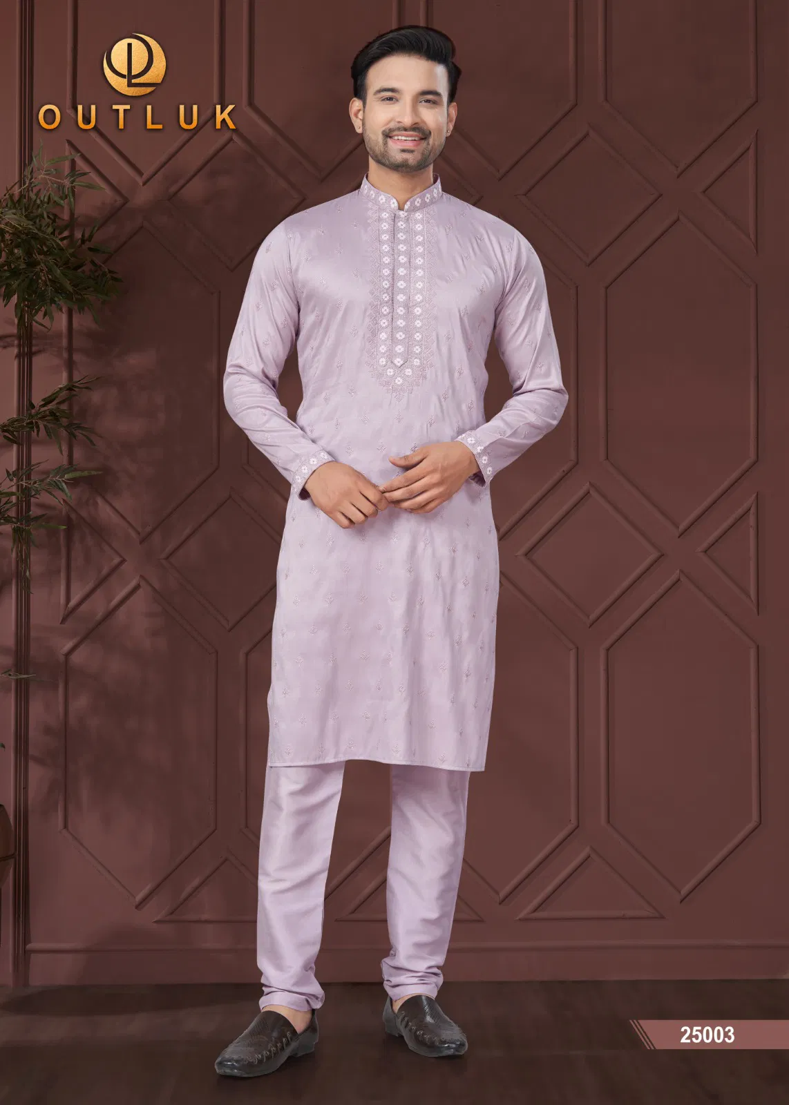 Outluk Wedding Collection Vol 25 Silk Mens Kurta Pajama Wholesale Online