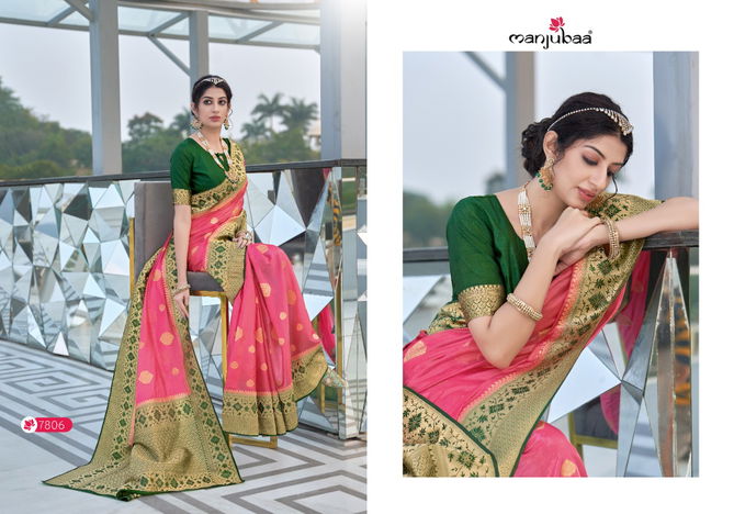 Majubaa Mahika Silk Latest Fancy Wedding Wear Organza Designer Saree Collection