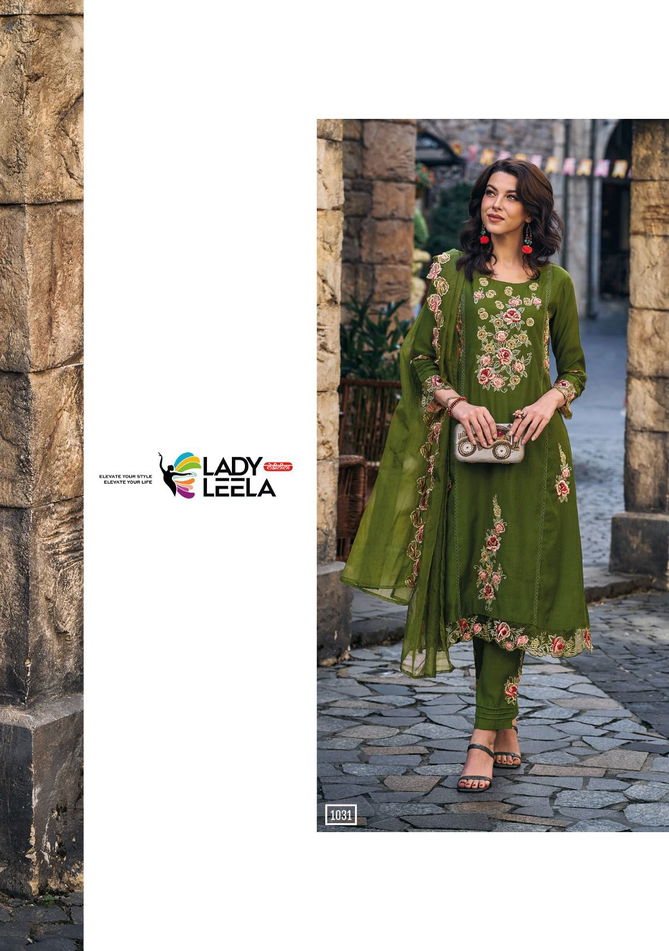 Shiddat By Lady Leela Heavy Embroidered Kurti With Bottom Dupatta