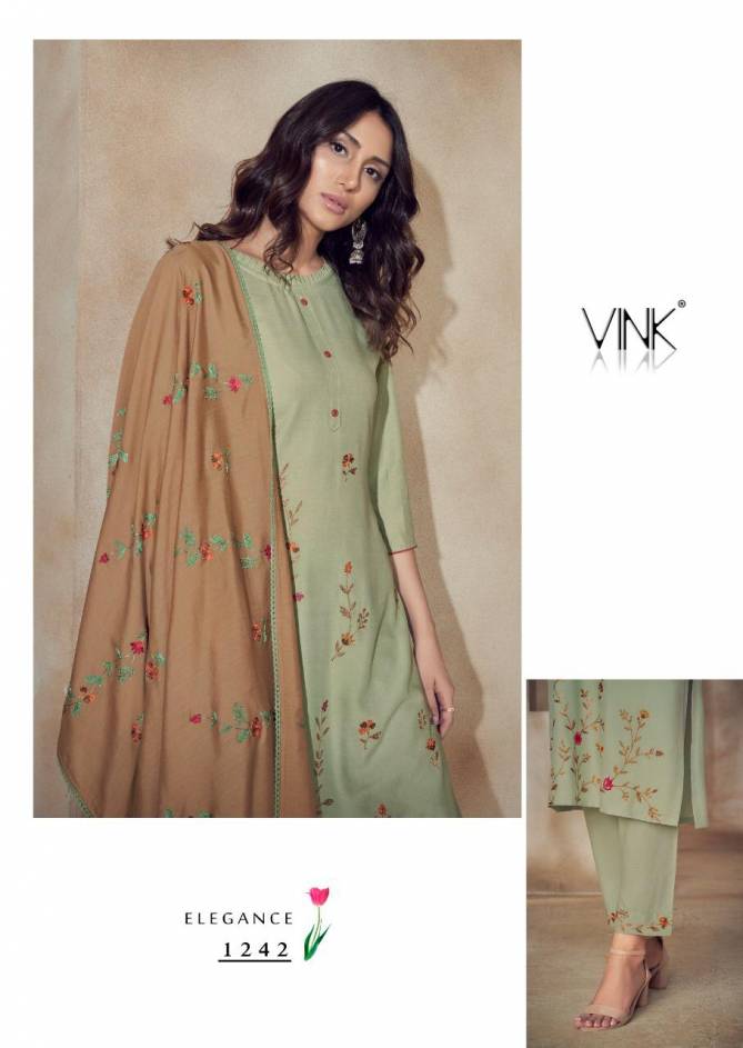 VINK WONDER Fancy Heavy Festive Wear Premium Rayon Kurta With Pant Readymade Collection 