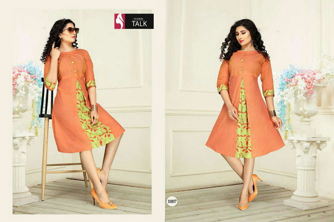 Ft Freny 2 Latest Designer Regular Wear Handloom Cotton Fancy Designer Kurtis Collection
