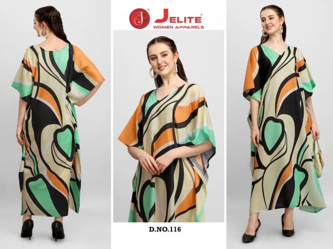 Jelite Stylish Cotton Printed Casual Wear Fancy Kaftans 2 Collection
