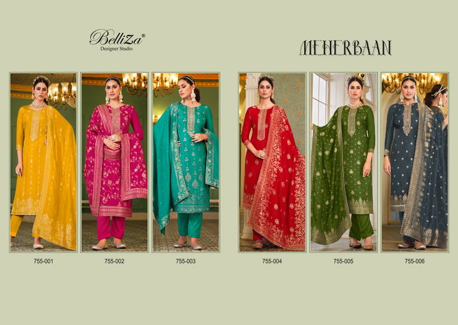 Belliza Meherbaan Heavy Festive Wear Wholesale  Dress Material Catalog