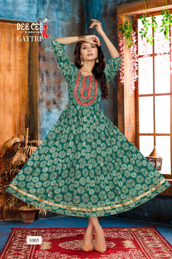 Deecee Gaytri Printed Regular Wear Wholesale Anarkali Kurtis