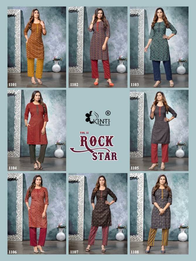 Kinti Rock Star 11 Daily Wear Printed Wholesale Kurti With Bottom Catalog