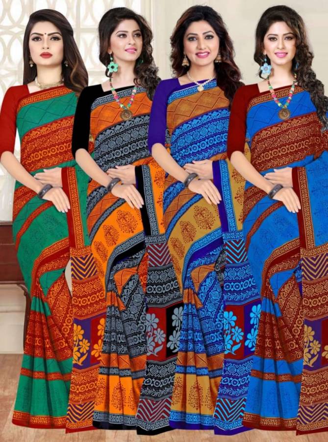 Dhoom 4 Nx Wholesale Daily Wear Cotton Printed Sarees Catalog