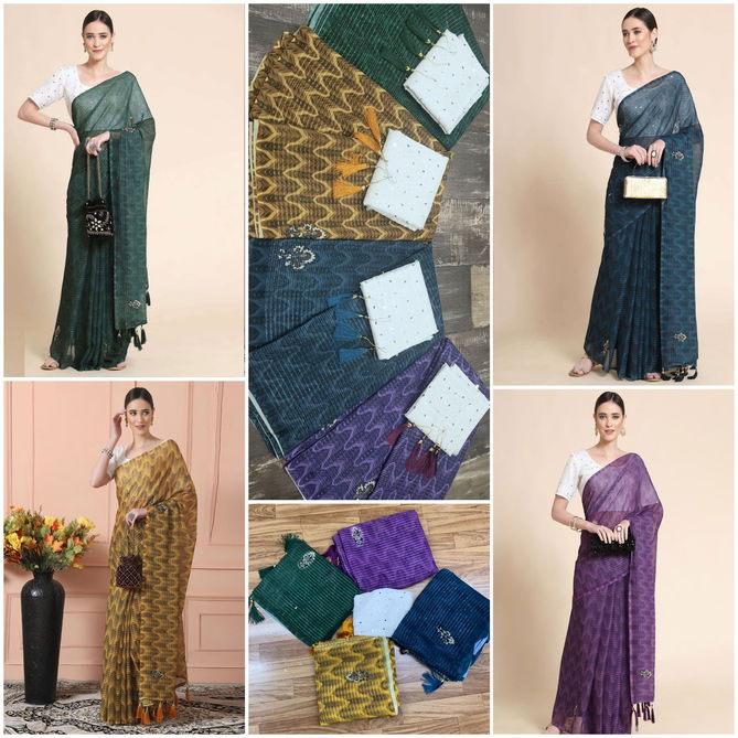 Printed W 161 Fancy Wholesale Party Wear Georgette Saree Catalog