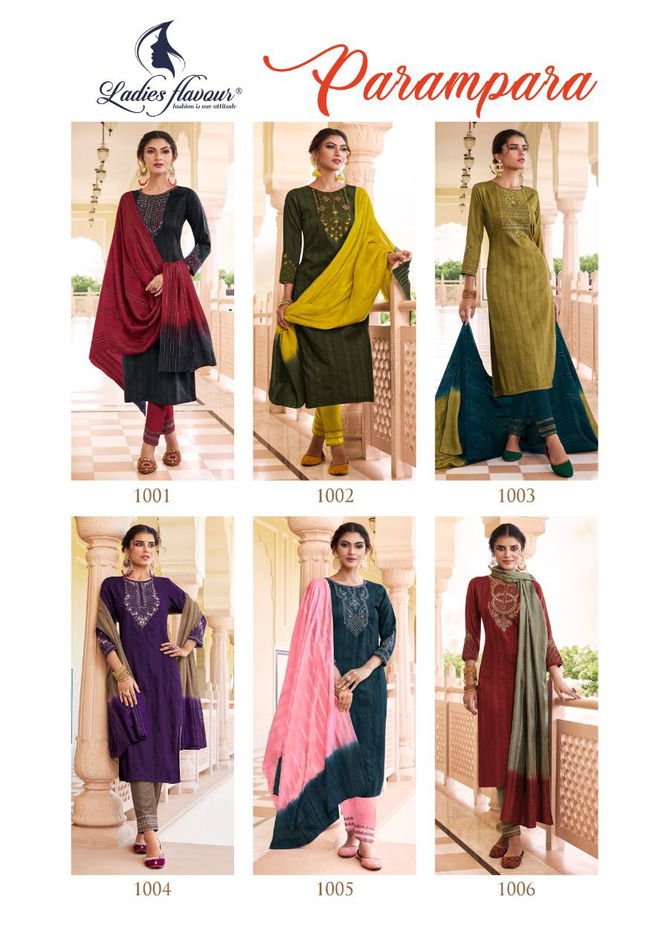 Ladies Flavour Parampara Ethnic Wear Wholesale Readymade Designer Salwar Suits