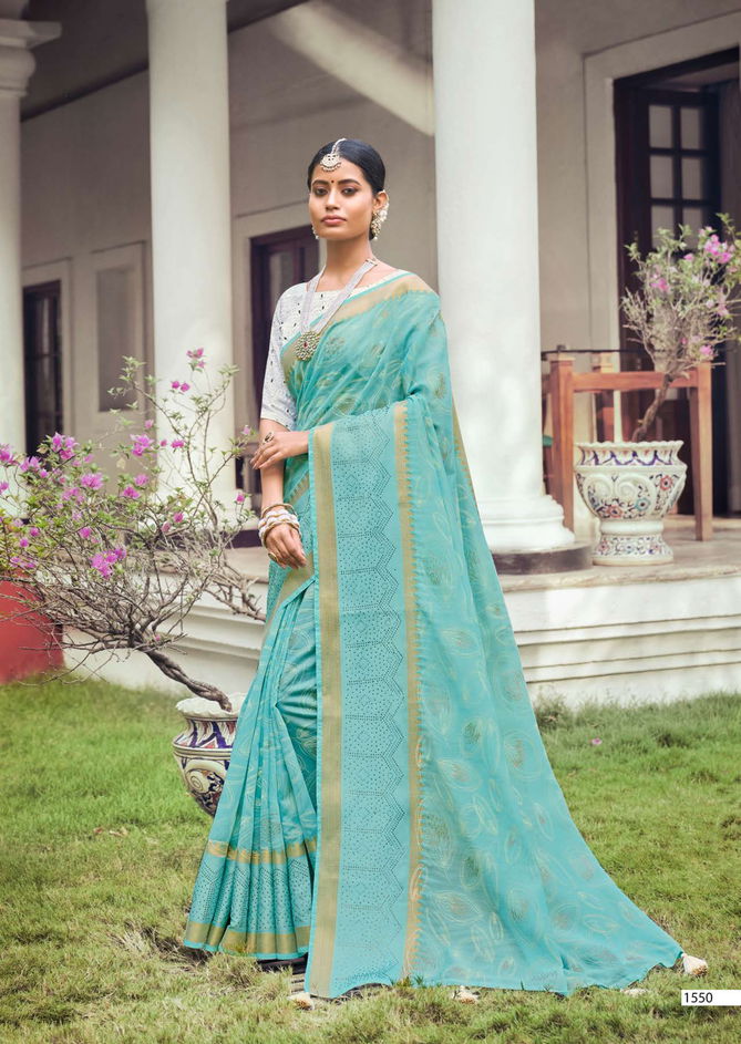 Kashvi Soneri Ocassional Silk Ethnic Wear Wholesale Saree Catalog